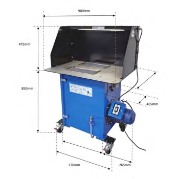 Stół spawalniczo-szlifierski z odciągiem MF-Grinder Jet-Pulse F9