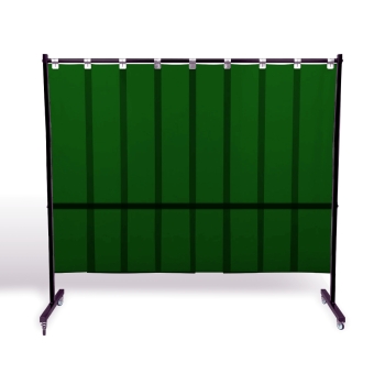 Parawan spawalniczy SOLID MAX 2100mm z lamelami kol. zielony matowy