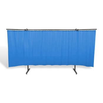 Parawan SOLID HD z ramionami z kurtyną PVC wzmocnioną kol. niebieski
