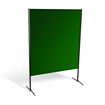 Zestaw 5x Parawan spawalniczy BASIC 1450 x 1900mm z kurtyną foliową kol. zielony